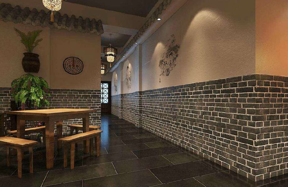 小灶臺中餐館裝修設(shè)計效果圖