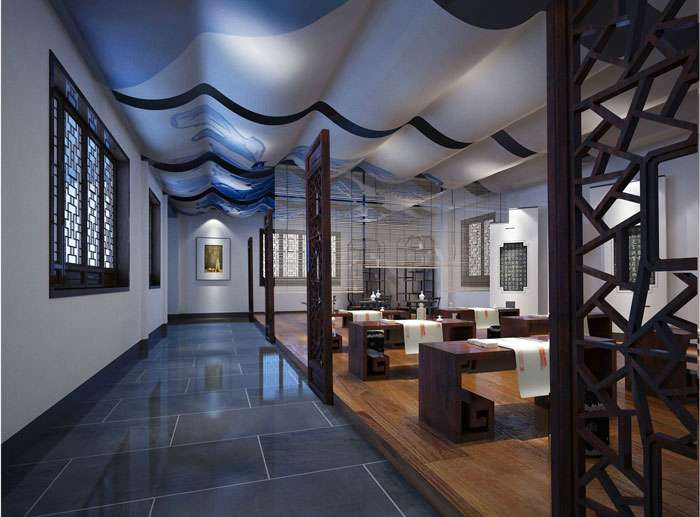 國學(xué)館展廳裝修設(shè)計(jì)效果圖