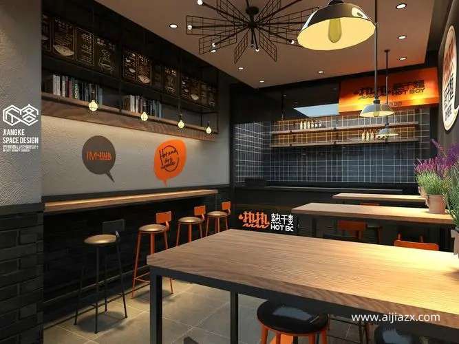 熱干面店鋪設(shè)計裝修