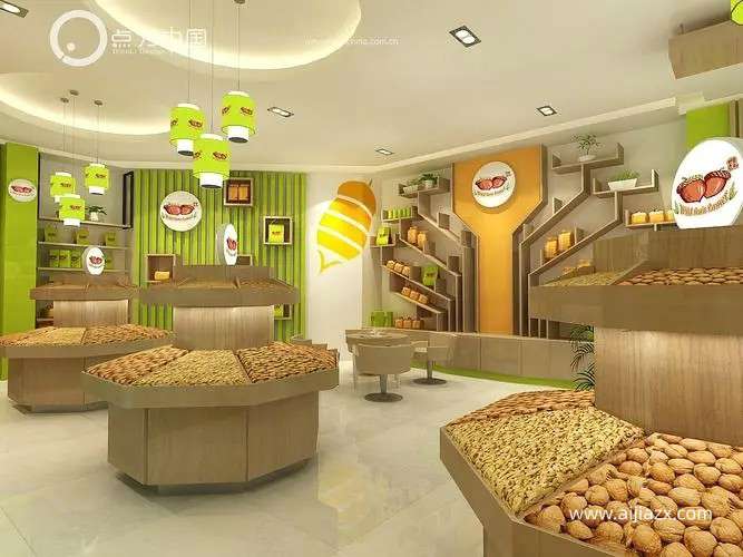 鄭州干果店設(shè)計，干果專賣店裝修設(shè)計要點